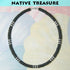 18" Raiders Black Wood Coco Silver Beaded Necklace - 8mm (5/16")...