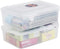 11 Quart Clear Storage Box, Plastic Storage Bin with Lid, 2 Packs...