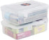 11 Quart Clear Storage Box, Plastic Storage Bin with Lid, 2 Packs...