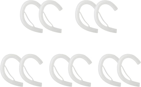 keephifi Earphone Round Reinforced Headphones Sports Ear Hook Used for Headphones and Headsets with Straight Cable, Earhook Cable, or Mask (Clear*...