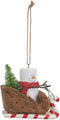 Ganz S'Mores Graham Cracker Sled Christmas Tree Ornament 3 Inch Multicolor...