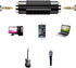 3.5mm ?1/8 Inch ? to 3.5mm ?1/8 Inch? Stereo Jack Female to Female Adapter Connector Gold Plated (4 Pack)...