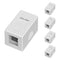 iwillink 1-Port Keystone Jack Surface Mount Box, White 5-Pack...
