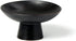 Porcelain Footed Bowl,Small Cute Snack Bowl for Ice Cream Dessert, Miso Soup, Side Dishes, Condiment (Black)...