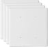 2-Gang Blank Wall Plate Outlet Cover Plate Unbreakable Polycarbonate Thermoplastic Double Blank Faceplate Electrical Receptacle Cover, White, 4 Pa...