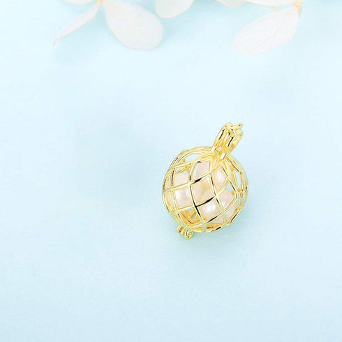 925 Sterling Silver Twisted Ball Cage Pendants Crafting Charm for DIY Necklace Bracelet Jewelry Making...