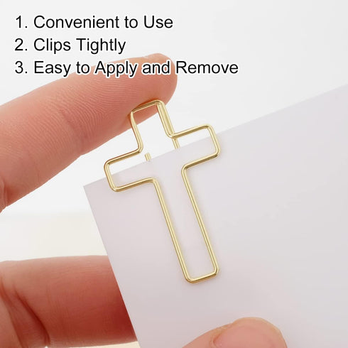 50 Pack Paper Clips (Gold and Rose Gold Color), Bible Paper Clips, Journaling Paper Clips, Bible Study Supplies, Christian Journaling Items, Bible...