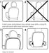 Kick Mats Back Seat Protector, 2 Pack Car Seat Protector Transparent Back Seat Protector for Kids, Made with Waterproof Material, Large Size Back ...