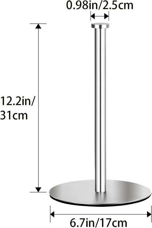Paper Towel Holder Countertop, OBODING, Kitchen Paper Towel Holder Stand for Kitchen and Bathroom Organization and Storage, Paper Towel Holders fo...