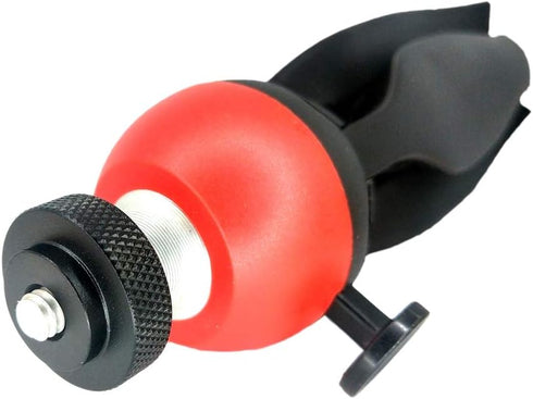 2 Pack 25mm Large Knurled Edge 1/4"-20 Female Thumb Wheel Lock Nut Adapter (Black)...