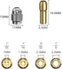 Collet Set for Dremel, 10Pcs Replacement 4485 Brass Quick Change Rotary Drill Nut Tool Set (1/8" x 2, 3/32" x 2, 1/16" x 2, 1/32" x 2?...