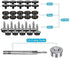 Kelife 150PCS Stainless Steel Marine Grade 3/8" Socket Canvas Snaps Kit and Upholstery Boat Cover Snap Button Fastener Tool with 2Pcs Setting Tool...