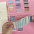 Index Tabs, 4 Pack 800 Pcs Page Markers Sticky Note Page Labels, Transparent Writable Repositionable File Flags, Morandi Stickers Label for Readin...