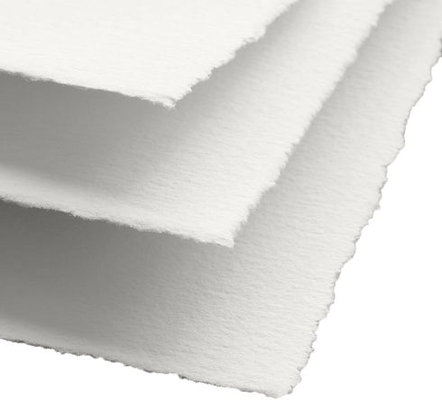 Handmade Cotton Paper with Deckle Edge Recycled Cotton Rag Mixed Media Card Stock for Postcards, Invitations, Crafts and Announcements (150gsm, 5x...