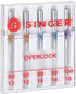 SINGER 04803 Regular Point Overlock Needles, 5-Count, Sizes 80/12, 90/14, 100/16...