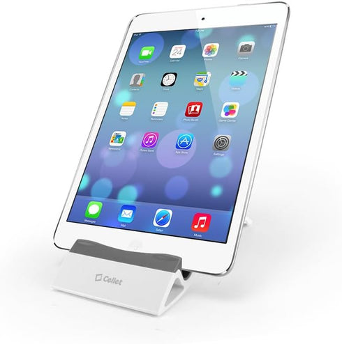 Universal Smartphone and Tablet Display Stand - Compatible for iPhones, iPad, GiveAbay Kindle, Android Smartphones. (White)...