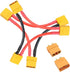 1 Pair XT90 Male Female Plug and 2pcs XT90 Series Connector 1-Female 2-Males Adapter with 10CM 10AWG Silicone Cable for RC Battery Helicopter Quad...