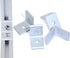 10Sets 1" x 1"Series Aluminum Profile L-Shape Corner Bracket,10pcs Inside Corner Bracket with 20pcs Sliding T Nuts and Screws,for 1010 T Slot Alum...