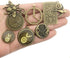 Youdiyla 100g Steampunk Clock Face Dial Pointer Charm Pendant, Mix Antique Metal Pendant Supplies Findings for Jewelry Making (Bronze HM71)...