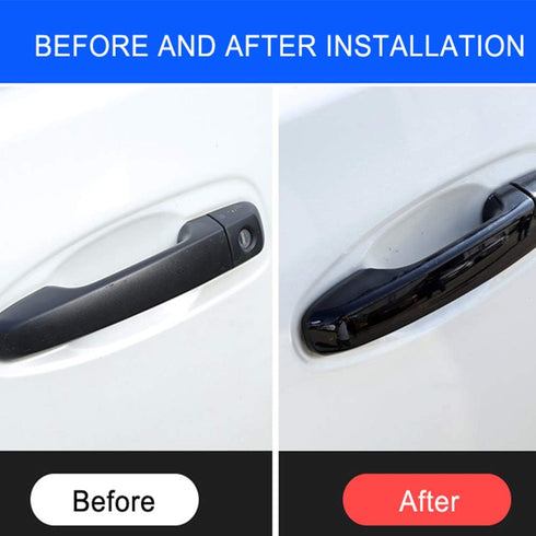 ITrims Door Handle Cover Trim for Toyota 4Runner 4WD N280 2010-2023 2018 2019 2020 2021 Car Styling Accessories Exterior Door Handles 8PCS Black A...