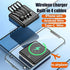 Portable Charger 10000 mAh Power Bank Mini with wireless charging LED Mirror Display Screen Excellent Touch Slim Portable Phone Charger for iPhone...