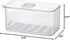 SANNO Vegetable Fruit Containers Fridge Containers,Freezer Produce Saver Refrigerator Organizer Bins with Vented Lids And Drain Tray For Pantry Fr...