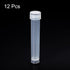 PATIKIL 10mL Plastic Test Tubes, 12 Pack Frozen Container Storage Clear Screw Cap for Lab Laboratory Science, Clear...