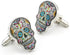 Day Of The Dead Cuff Links Muti-color Brass Material Sugar Skull Design Cufflinks with Gift Box...