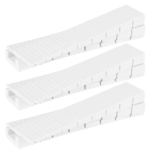 Composite Shims for Indoor/Outdoor Use, 16 Pack Heavy Duty Never Rot Plastic Wedge Shims for Leveling, DIY Furniture Levelers for Home Improvement...