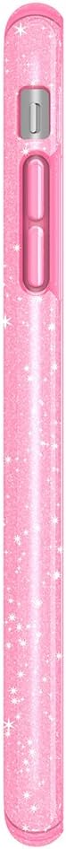 Speck 103123-6603 Products Presidio Clear + Glitter Case for iPhone 8 Plus (Also fits 7 Plus and 6S Plus/6 Plus), Bella Pink With Gold Glitter/Bel...