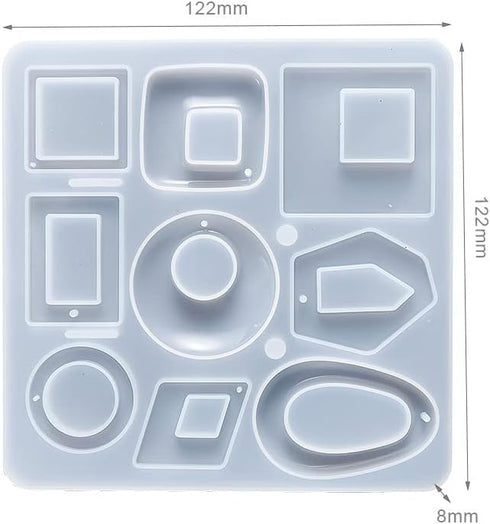 Epoxy Resin Moulds Silicone,Resin Kits for Beginners,143 Pcs Resin Accessories,Resin Jewellery Making Kit,Resin Mold,Moulds for Resin Casting,Pend...