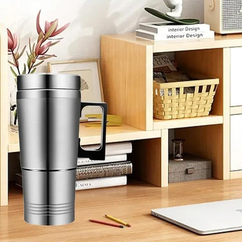 Car Electric Kettle, Travel Kettle, Car Water Heater,350Ml 150ML Stainless Steel Car Electric Kettle Coffee Tea Thermos Water Heating Cup 12V...