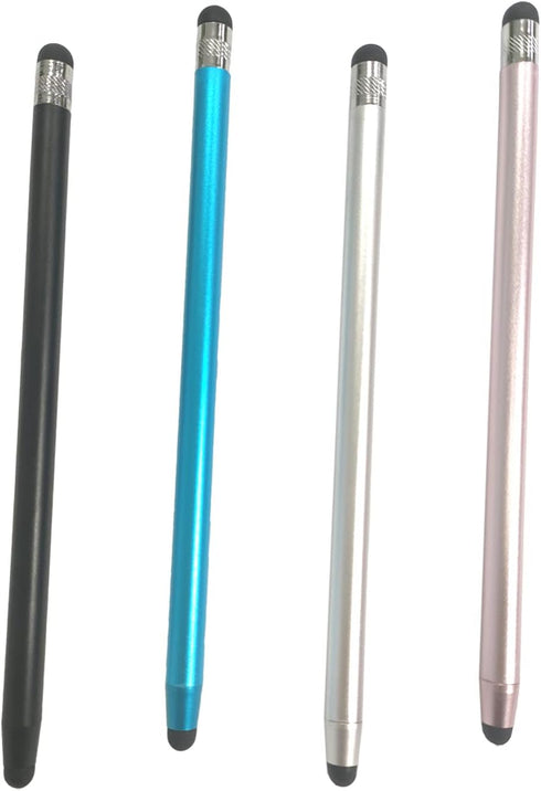 4Pack Stylus Pens for Touch Screens Sensitivity High Sensitivity & Precision Stylus 4 in 1 Touch Screen Pen with 8 Extra Replaceable Tips for iPho...
