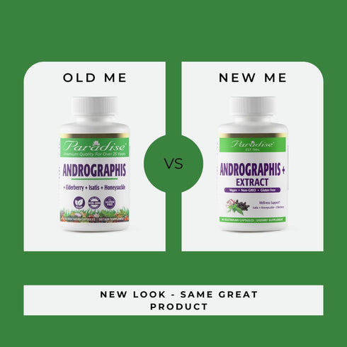 Paradise Herbs Andrographis, Elderberry, Isatis, Honeysuckle, Super Potent, Ultra Pure, Vegan, Non GMO, Gluten Free, 60 Vegetarian Capsules...