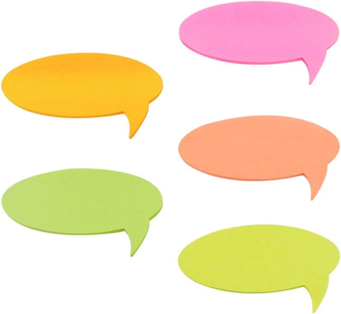 4A Shapes Sticky Notes,Bubble Shape,3 3/8 x 1 7/8 Inches,Neon Assorted,Self-Stick Notes,200 Sheets/Pad,1 Pad/Pack,4A 5059...