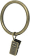 Ivilon Drapery Curtain Clip Rings - Clips Ring for Curtain Panels 1.7", Set of 14 - Antique Brass...