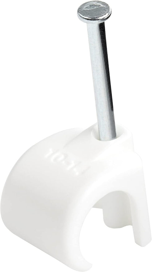 StarTech.com 100 Pack Extra Large Cable Clips with Nail - Reusable - Nail-in Clamps - Wire Holding Clips - Ethernet Cord/Cable Fasteners - Brick/D...