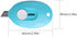 Mini Retractable Utility Knife Box Cutter Letter Opener, Alloy Steel Splicing Knife with Key Chain Hole-9pcs...