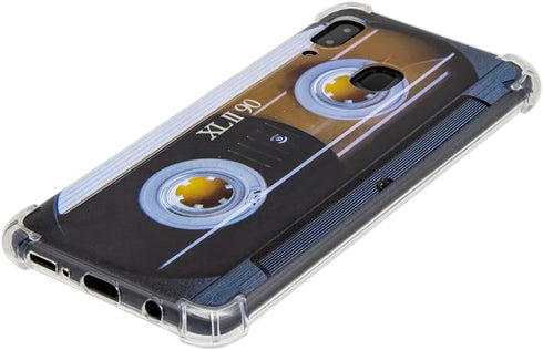 Case for Galaxy A20 with Reinforced Corners TPU Soft Bumper Retro Music Cassette Tape Case Compatible with Samsung Galaxy A20/A30...
