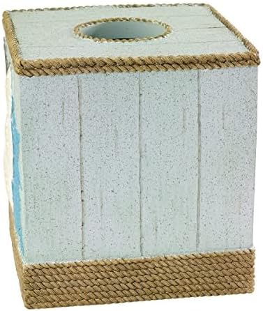 Avanti Linens - Tissue Box Cover, Guest Bathroom Essentials, Beach Inspired Home Decor (Beachcomber Collection)...