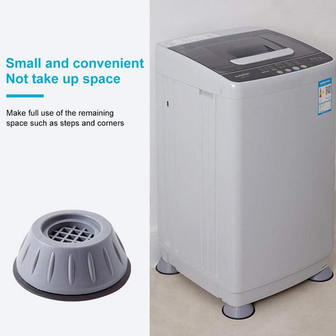 MWELLEWM Shock and Noise Cancelling Washing Machine Support, Plastic Noise Reducing Anti Slip Anti Vibration Rubber Washing Machine Feet Pads, Ant...