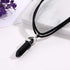 Layered Choker Necklace Crystal Choker Chakra Suede Choker Hexagonal Gemstone Pendant Necklace Bohemia Jewelry for Women(Black)...