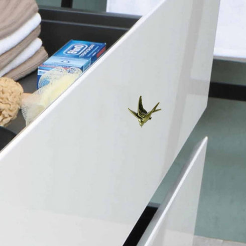 Swallow Cabinet Knobs, Animal Bird Drawer Pulls Handle for Cabinet Wardrobe Drawer Cupboard Home Hardware Accessories 6 Pieces (Bronze)...