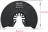 7pcs Semi Circular Oscillating Saw Blades for Cutting Wood Plastic Soft Metal, 3-1/2 Inch (88mm) Oscillating Multitool Quick Release Saw Blades Fi...