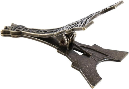 Memo Clip 4PCS Creative Eiffel Tower Shape Metal Memo Paper Clip for Photo Paper Decoration Retro Name Card Picture Clip Holder School Office Supp...