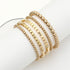 CSIYANJRY99 Silver Beaded Bracelets for Women Gold Stackable Stretch Bead Bracelet Set Beads Bracelet Stack Pack Hand Jewelry...