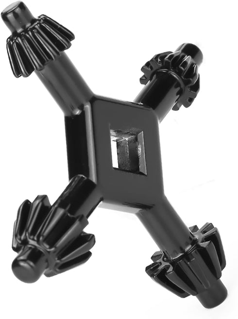 Electric Drill Chuck Key, Handhel Multifunctional Chuck Key for Power Tools Steel Chuck Key for Power Drills 4 in 1 Drill Chuck Key Suitable for M...