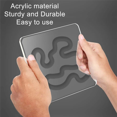 CRASPIRE 4PCS Acrylic Quilting Templates Love Lines Sewing Tools Kit Quilting Rulers DIY Sewing Tools Leather Cutting Stencils for Quilting Handwo...