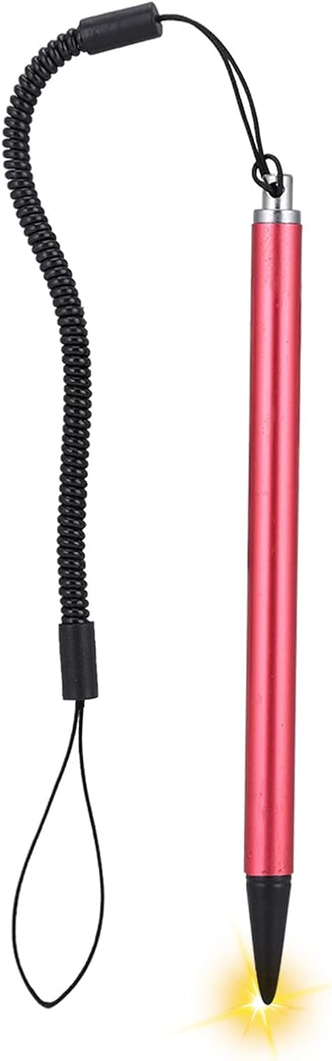Screen Touch Painting Pen Resistive Hard tip Stylus Pen with Spring Rope for POS/PDA/Car Navigatior/Resistive Mobile Phones(Red)...