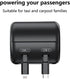 Multi Car Retractable Backseat 3 in 1 Car Charging Station Box (3Ft - Mini)...